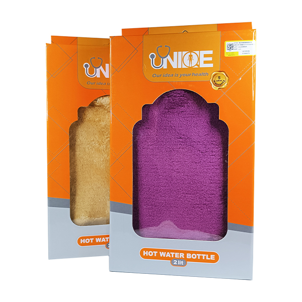 کیسه آبگرم کاوردار UNIQUE حجم ۲ لیتری